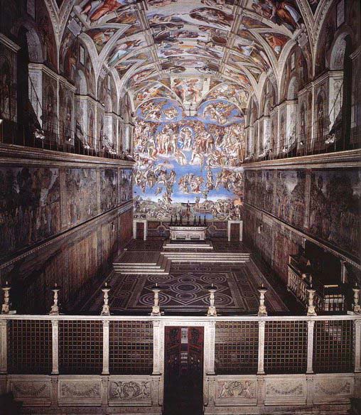 Michelangelo Buonarroti Interior of the Sistine Chapel